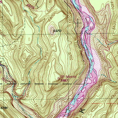 United States Geological Survey Cochiti Dam, NM (1953, 24000-Scale) digital map
