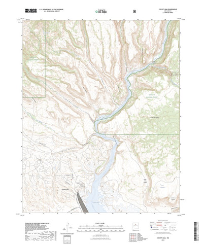 United States Geological Survey Cochiti Dam, NM (2023, 24000-Scale) digital map