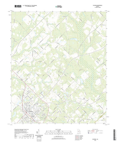 United States Geological Survey Cochran, GA (2020, 24000-Scale) digital map