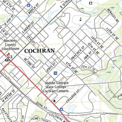 United States Geological Survey Cochran, GA (2020, 24000-Scale) digital map
