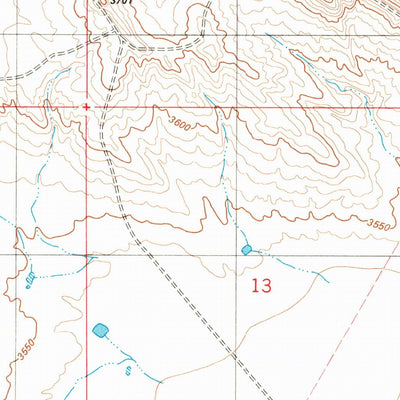 United States Geological Survey Cochran Reservoir, MT (1982, 24000-Scale) digital map