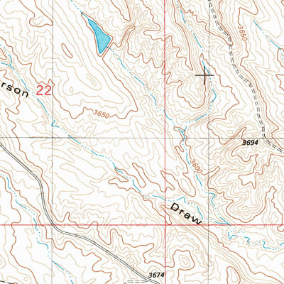 United States Geological Survey Cochran Reservoir, MT (1982, 24000-Scale) digital map