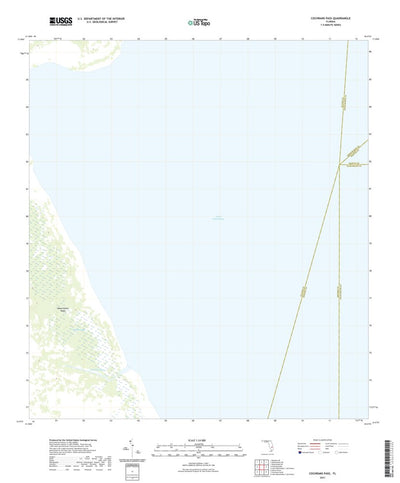 United States Geological Survey Cochrans Pass, FL (2021, 24000-Scale) digital map