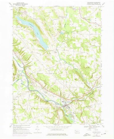 United States Geological Survey Cochranton, PA (1967, 24000-Scale) digital map