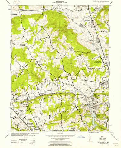 United States Geological Survey Cockeysville, MD (1943, 24000-Scale) digital map