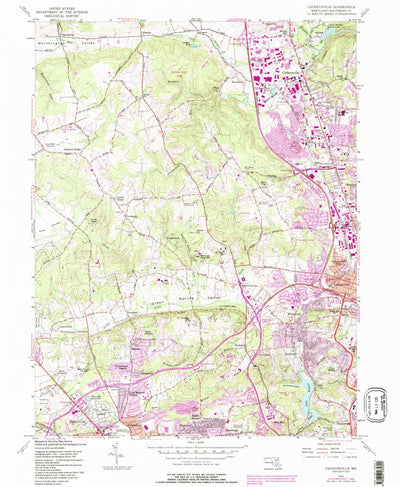United States Geological Survey Cockeysville, MD (1957, 24000-Scale) digital map