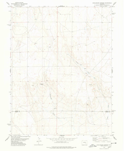 United States Geological Survey Cockleburr Springs, CO (1978, 24000-Scale) digital map