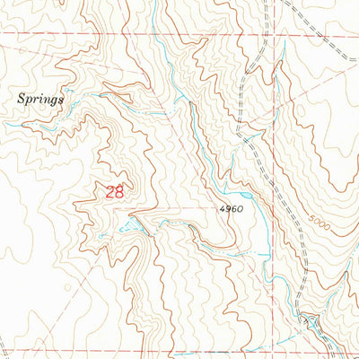 United States Geological Survey Cockleburr Springs, CO (1978, 24000-Scale) digital map