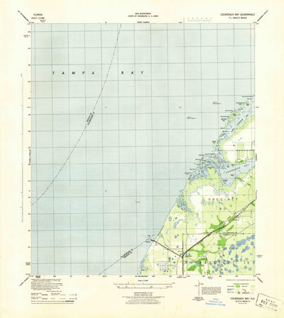 United States Geological Survey Cockroach Bay, FL (1942, 31680-Scale) digital map
