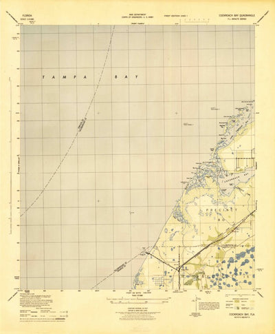 United States Geological Survey Cockroach Bay, FL (1945, 31680-Scale) digital map