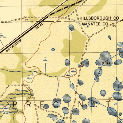 United States Geological Survey Cockroach Bay, FL (1945, 31680-Scale) digital map