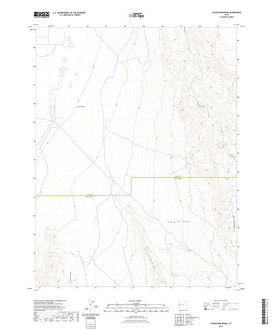 United States Geological Survey Cockscomb Ridge, UT (2023, 24000-Scale) digital map