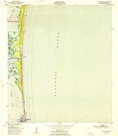 United States Geological Survey Cocoa Beach, FL (1951, 24000-Scale) digital map