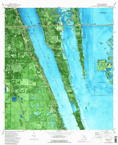 United States Geological Survey Cocoa, FL (1976, 24000-Scale) digital map
