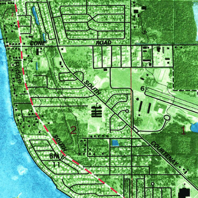 United States Geological Survey Cocoa, FL (1976, 24000-Scale) digital map