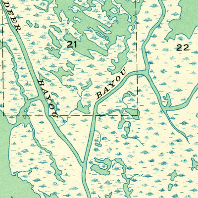 United States Geological Survey Cocodrie, LA (1935, 31680-Scale) digital map