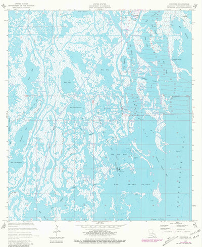 United States Geological Survey Cocodrie, LA (1957, 24000-Scale) digital map