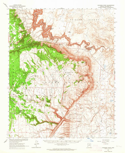 United States Geological Survey Coconino Point, AZ (1962, 62500-Scale) digital map