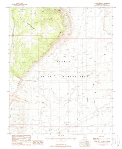 United States Geological Survey Coconino Point SE, AZ (1988, 24000-Scale) digital map