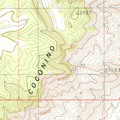 United States Geological Survey Coconino Point SE, AZ (1988, 24000-Scale) digital map