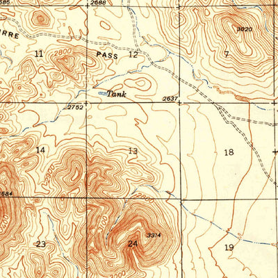 United States Geological Survey Cocoraque Butte, AZ (1943, 62500-Scale) digital map