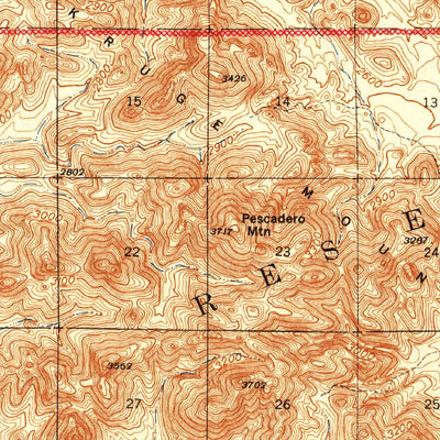 United States Geological Survey Cocoraque Butte, AZ (1943, 62500-Scale) digital map