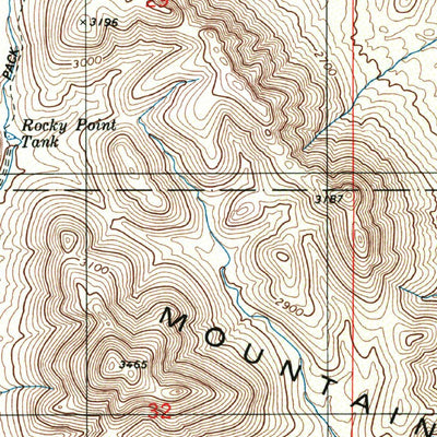 United States Geological Survey Cocoraque Butte, AZ (1996, 24000-Scale) digital map