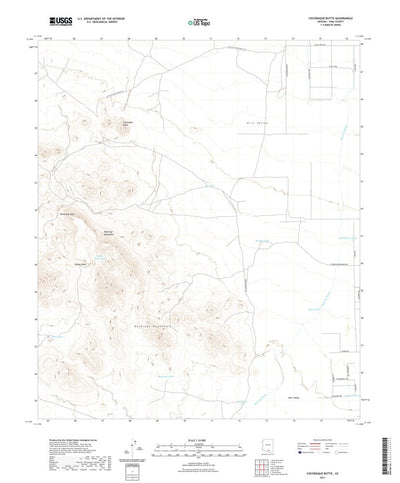 United States Geological Survey Cocoraque Butte, AZ (2021, 24000-Scale) digital map
