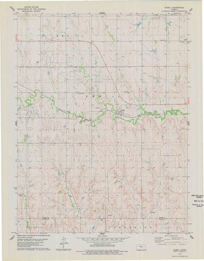 United States Geological Survey Codell, KS (1978, 24000-Scale) digital map
