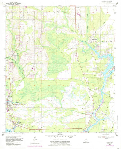 United States Geological Survey Coden, AL (1956, 24000-Scale) digital map