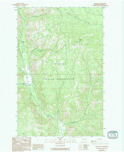 United States Geological Survey Cody Butte, WA (1989, 24000-Scale) digital map