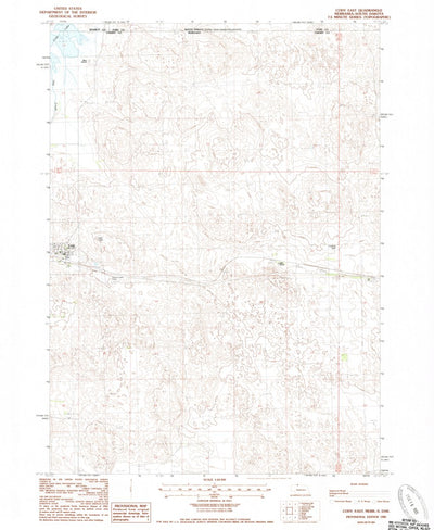 United States Geological Survey Cody East, NE-SD (1985, 24000-Scale) digital map