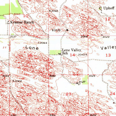 United States Geological Survey Cody Lake, NE (1949, 62500-Scale) digital map