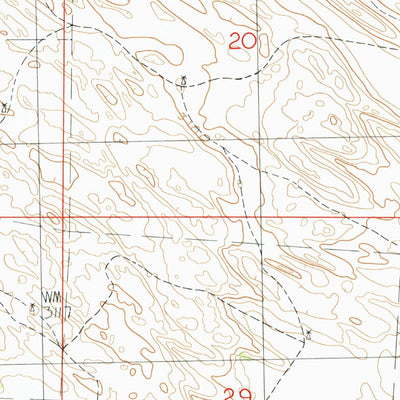 United States Geological Survey Cody Lake NW, NE (1986, 24000-Scale) digital map