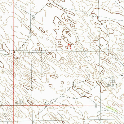 United States Geological Survey Cody Lake SW, NE (1986, 24000-Scale) digital map