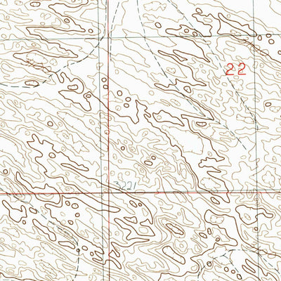 United States Geological Survey Cody Lake SW, NE (1986, 24000-Scale) digital map