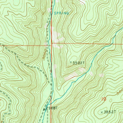 United States Geological Survey Cody Lake, WA (1989, 24000-Scale) digital map