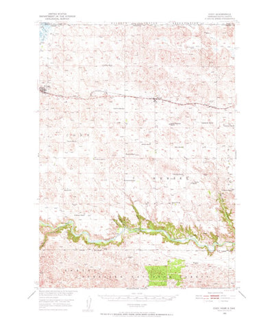 United States Geological Survey Cody, NE-SD (1950, 62500-Scale) digital map
