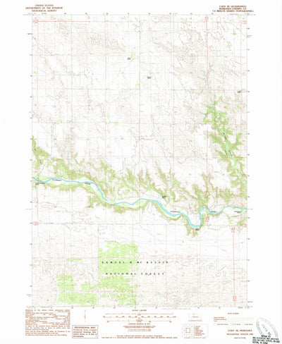 United States Geological Survey Cody SE, NE (1985, 24000-Scale) digital map