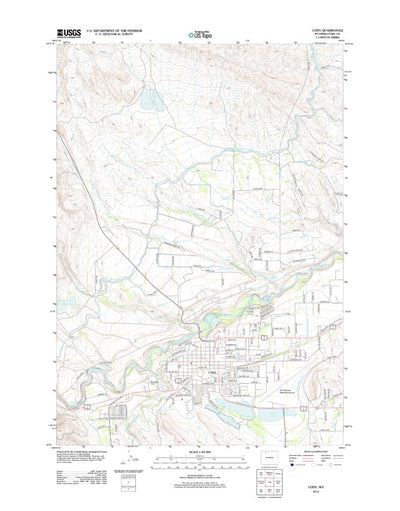 United States Geological Survey Cody, WY (2012, 24000-Scale) digital map