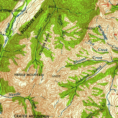 United States Geological Survey Cody, WY-MT (1958, 250000-Scale) digital map