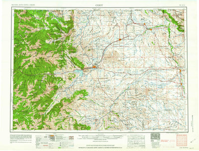 United States Geological Survey Cody, WY-MT (1962, 250000-Scale) digital map