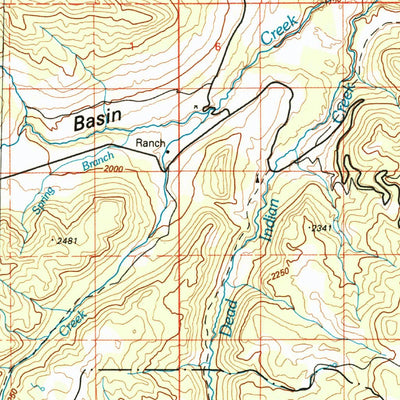 United States Geological Survey Cody, WY-MT (1980, 100000-Scale) digital map
