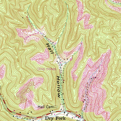 United States Geological Survey Coeburn, VA (1957, 24000-Scale) digital map