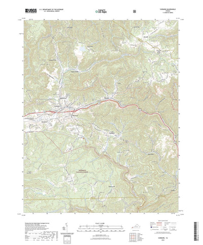 United States Geological Survey Coeburn, VA (2022, 24000-Scale) digital map