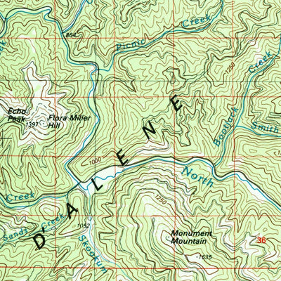 United States Geological Survey Coeur D'Alene, ID-MT (1987, 100000-Scale) digital map