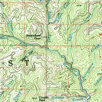 United States Geological Survey Coeur D'Alene, ID-MT (1987, 100000-Scale) digital map