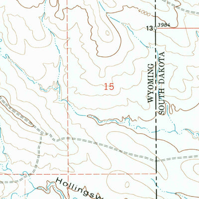 United States Geological Survey Coffee Flats, SD-WY (1978, 24000-Scale) digital map