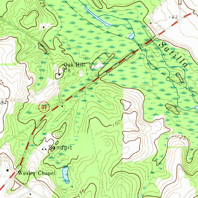 United States Geological Survey Coffee, GA (1971, 24000-Scale) digital map