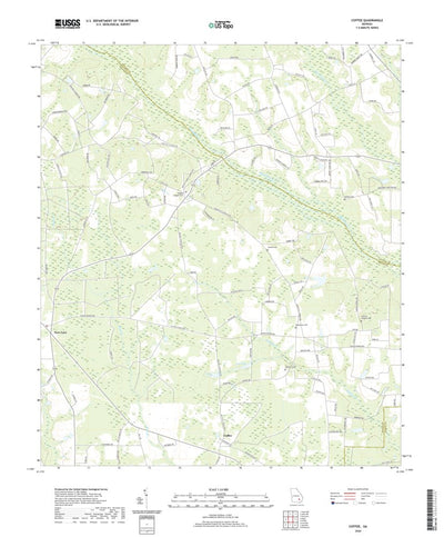 United States Geological Survey Coffee, GA (2020, 24000-Scale) digital map